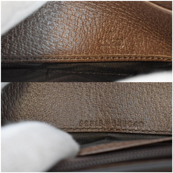 GUCCI Ophidia GG Continental Supreme Canvas Wallet Beige 523153