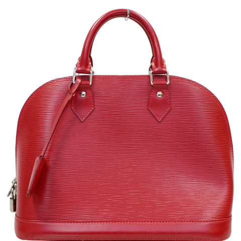 LOUIS VUITTON Alma PM Epi Leather Satchel Bag Red - 25% OFF