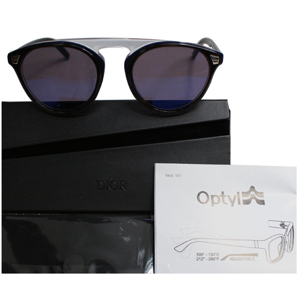 Christian Dior Homme TAILOR2S-0JBW-XT Sunglasses Blue Mirrored Lens