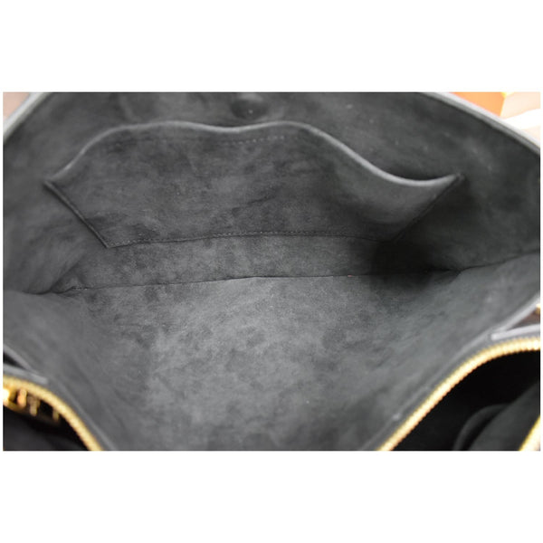 LOUIS VUITTON Soufflot MM Monogram Canvas Shoulder Bag Black