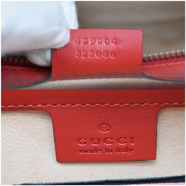 Gucci Diamond GG Calfskin Leather Messenger Bag Red 429004