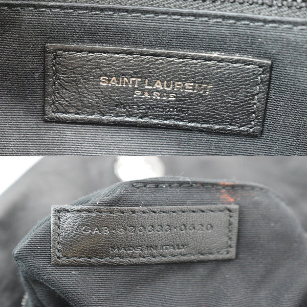 YVES SAINT LAURENT Small Loulou Puffer Quilted Lambskin Leather Crossbody Bag Black