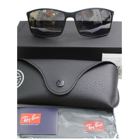 RAY-BAN RB4179 601S/82 Liteforce Sunglasses Silver Mirror Polarized Lens