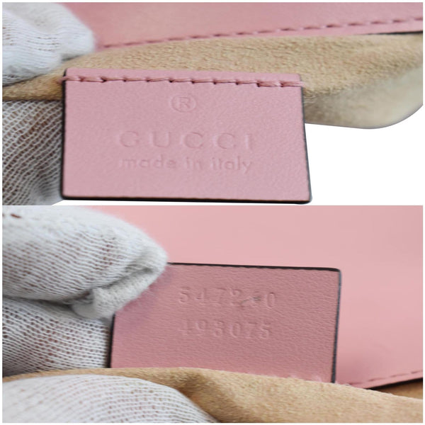 Gucci GG Marmont Mini Top Handle bag made in Italy