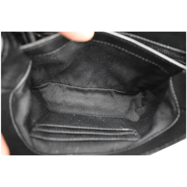 YVES SAINT LAURENT Loulou Toy Matelasse Leather Crossbody Bag Black