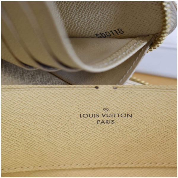 Louis Vuitton Damier Azur Zippy Long Wallet White - code SD0118