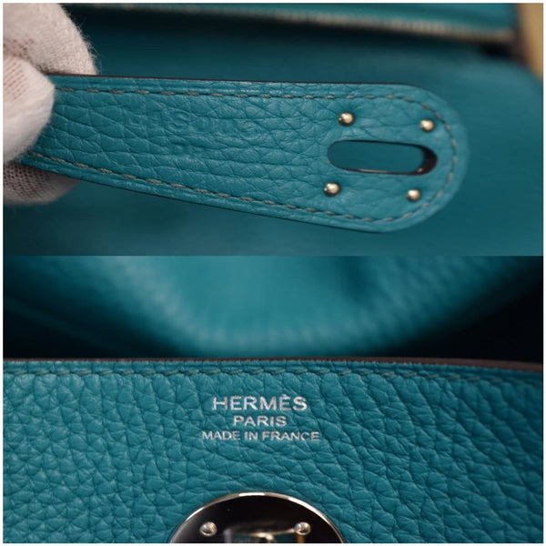 Hermes Lindy 30cm Clemence Leather bag made in France