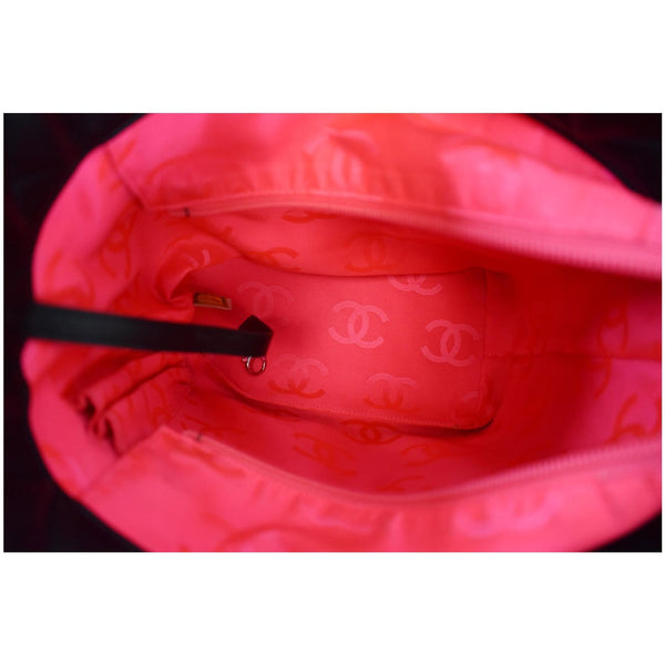 CHANEL Cambon Ligne Quilted Calfskin Leather Tote Bag Black