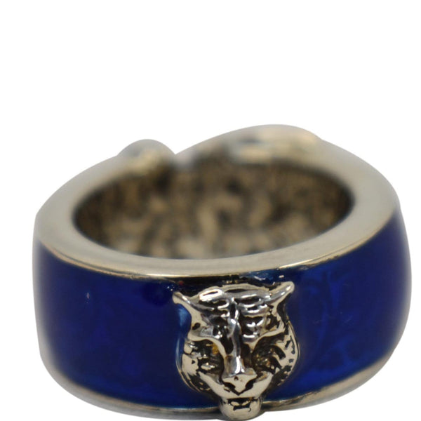 Gucci Tiger Head Ring Blue | Dallas Designer Handbags