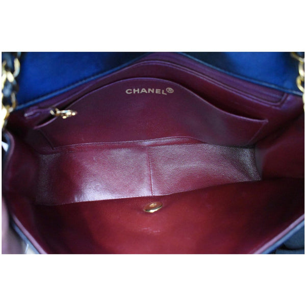 CHANEL Diana Flap Quilted Lambskin Leather Shoulder Bag Black