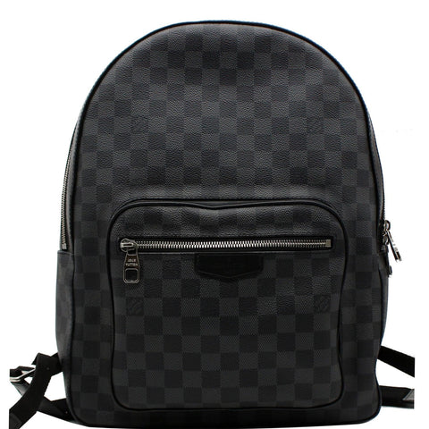 LOUIS VUITTON Josh Damier Graphite Backpack Bag Black