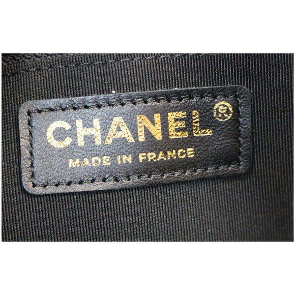 Chanel Large CC Zip Chain Lambskin Leather Clutch made in France