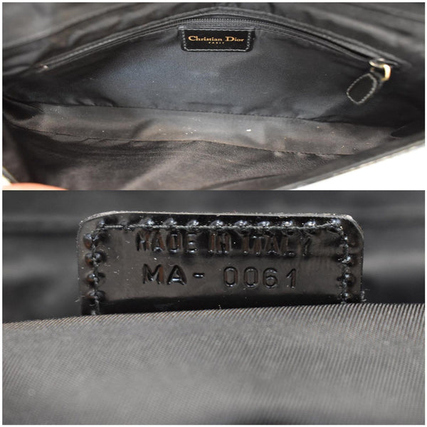 Christian Dior Maris Pearl Patent Monogram Shoulder Bag - code MS0061