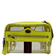 GUCCI Ophidia Mini GG Web PVC Crossbody Bag Neon Yellow 517350