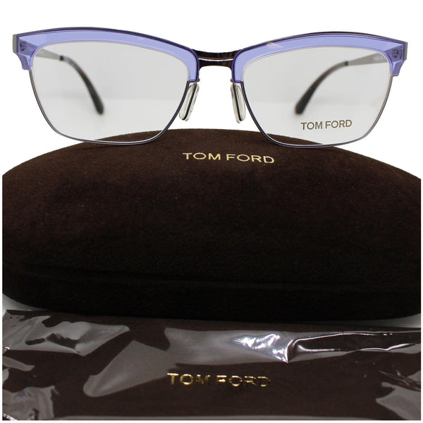 Tom Ford FT5392 080 Lilac Frame Eyeglasses Demo Lens