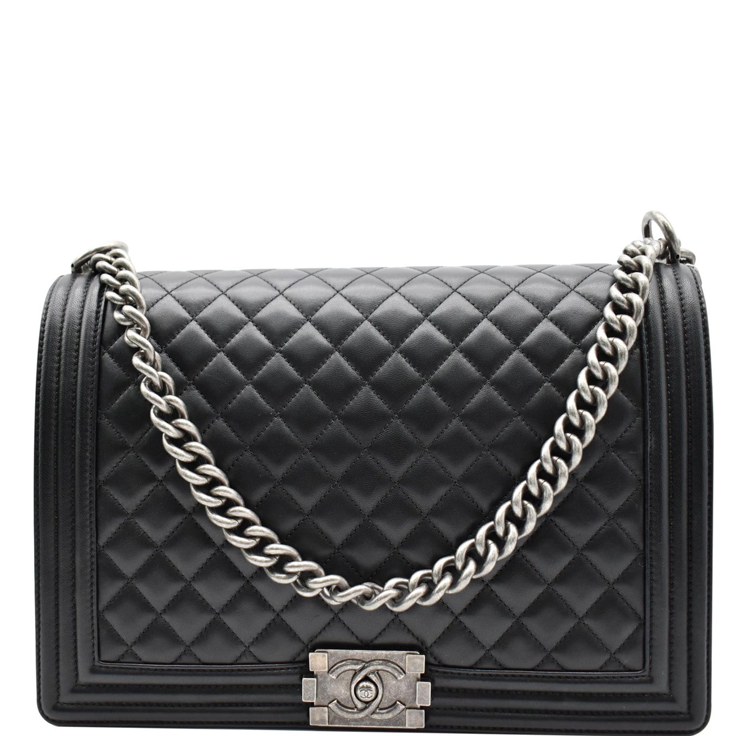 Black Chanel Bag Black Chain - 895 For Sale on 1stDibs