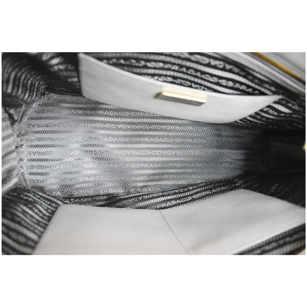 PRADA Lux Large Saffiano Leather Tote Shoulder Bag Light Taupe