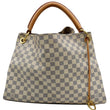 LOUIS VUITTON Artsy MM Damier Azur Shoulder Bag White