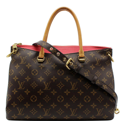 LOUIS VUITTON Pallas Monogram Canvas 2Way Shoulder Bag Pink