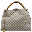 LOUIS VUITTON Artsy MM Damier Azur Shoulder Bag White