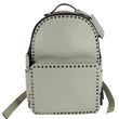 VALENTINO Garavani Rockstud Leather Backpack Light Green