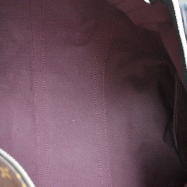 LOUIS VUITTON Keepall Bandouliere 55 Monogram Macassar Travel Bag Brown