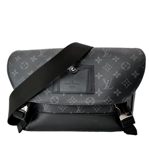LOUIS VUITTON Voyager PM Monogram Eclipse Messenger Bag Black
