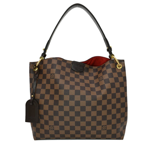 LOUIS VUITTON Graceful PM Damier Ebene Shoulder Bag Brown