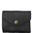 LOUIS VUITTON Monogram Empreinte Zoe Compact Wallet Black