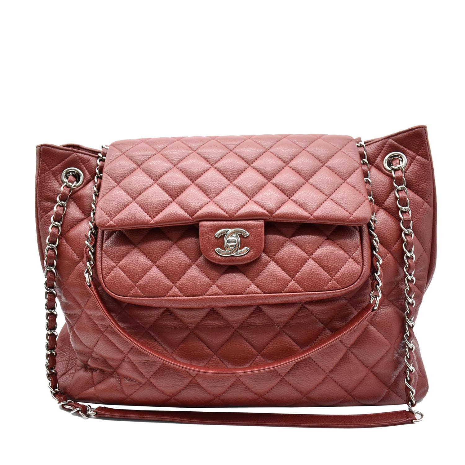 sac a main chanel pre-owned timeless en toile chevrons rose