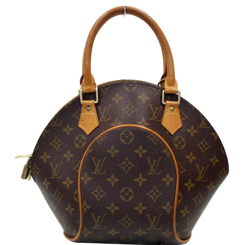 LOUIS VUITTON Ellipse PM Monogram Canvas Satchel Bag Brown