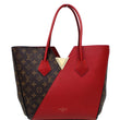 LOUIS VUITTON Kimono Monogram Calfskin Tote Bag Brown/Cerise