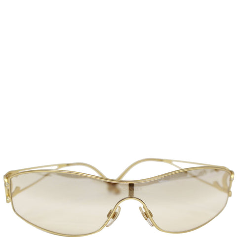CHANEL Crystal CC Logo Sunglasses 4073-B Gold