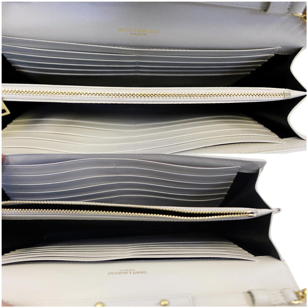 Yves Saint Laurent Wallet Chain Matelasse Chevron - interior