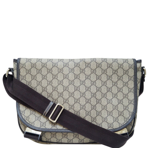 GUCCI GG Plus Canvas Messenger Crossbody Bag Beige 201732