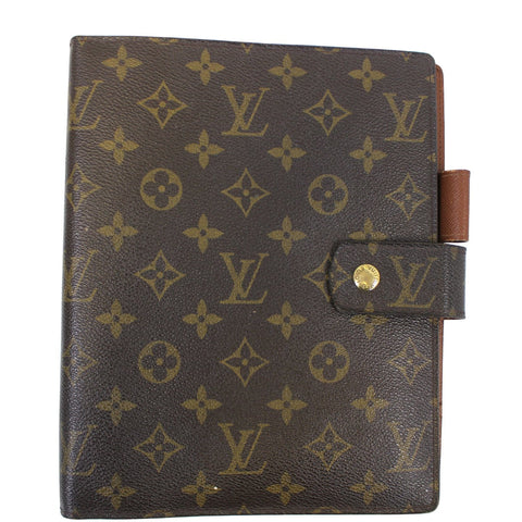 LOUIS VUITTON Monogram Canvas Brown Agenda GM Day Planner Cover