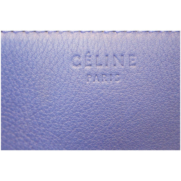 CELINE Phantom Luggage Medium Blue Leather Tote Bag-US
