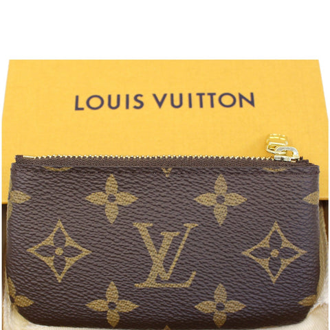LOUIS VUITTON Pochette Key Cles Monogram Canvas Coin Case