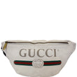 Gucci Bum Bag Print Leather White Belt Waist Medium