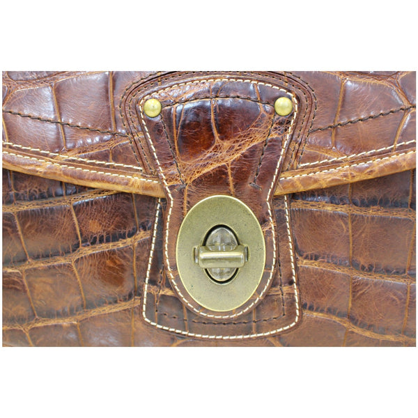 Coach Legacy Ali Alligator Leather Bag Limited Edition front view