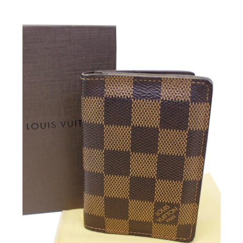 LOUIS VUITTON Pocket Organizer Damier Ebene Card Case