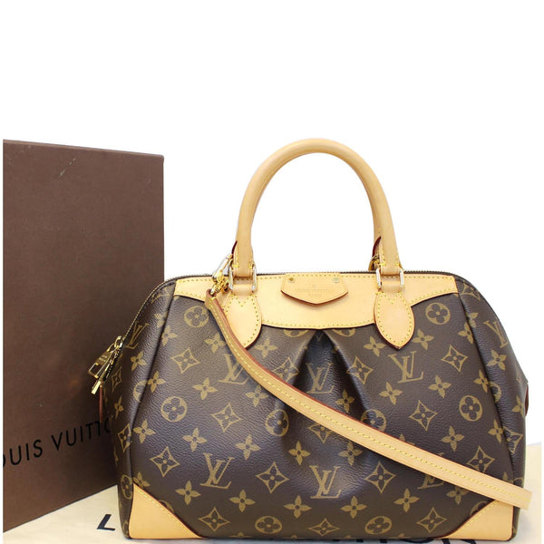 LOUIS VUITTON Segur Monogram Canvas Shoulder Handbag Brown-US
