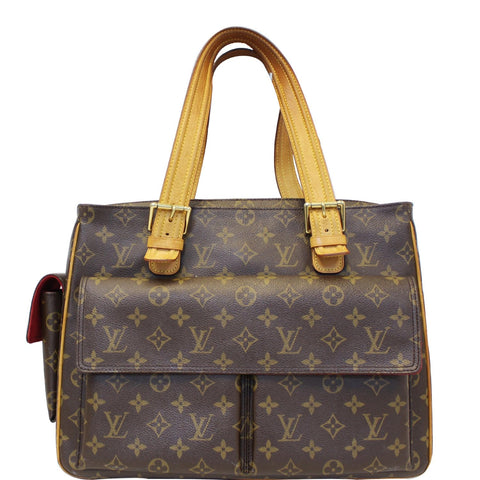 LOUIS VUITTON Multipli Cite Monogram Canvas Shoulder Bag Brown