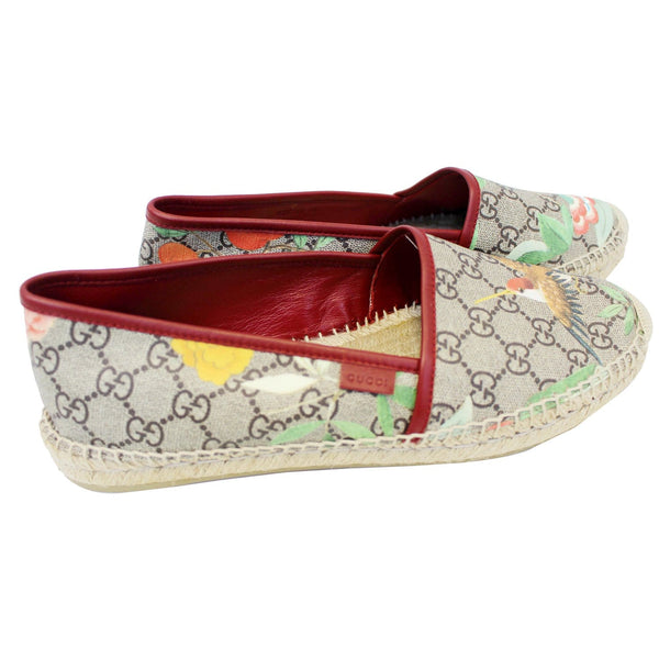 Gucci Flats GG Blooms Supreme Espadrille Size 42 - side view
