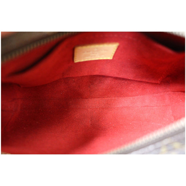 LOUIS VUITTON Croissant PM Monogram Canvas Shoulder Bag Brown