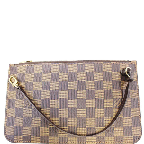LOUIS VUITTON Pochette Wristlet Pouch Damier Ebene Neverfull MM