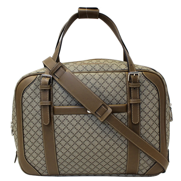 Gucci Travel Bag Diamante Men's Briefcase Beige - front view