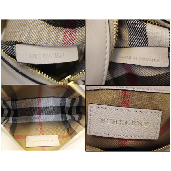 Burberry Crossbody Bag | Burberry Buckle Limestone - inside