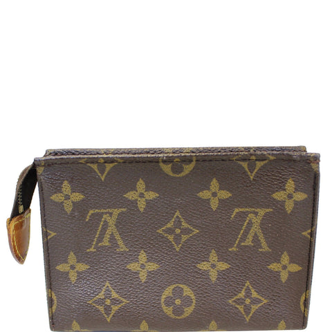 LOUIS VUITTON Monogram Canvas Toiletry Pouch Brown