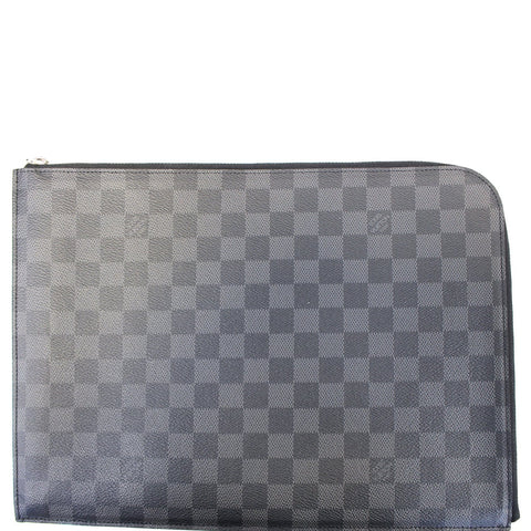 Louis Vuitton Damier Graphite Poche Documents Portfolio Case Black